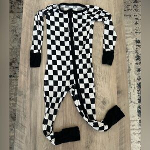 Little Sleepies checkered Zippie 18-24 mo.
